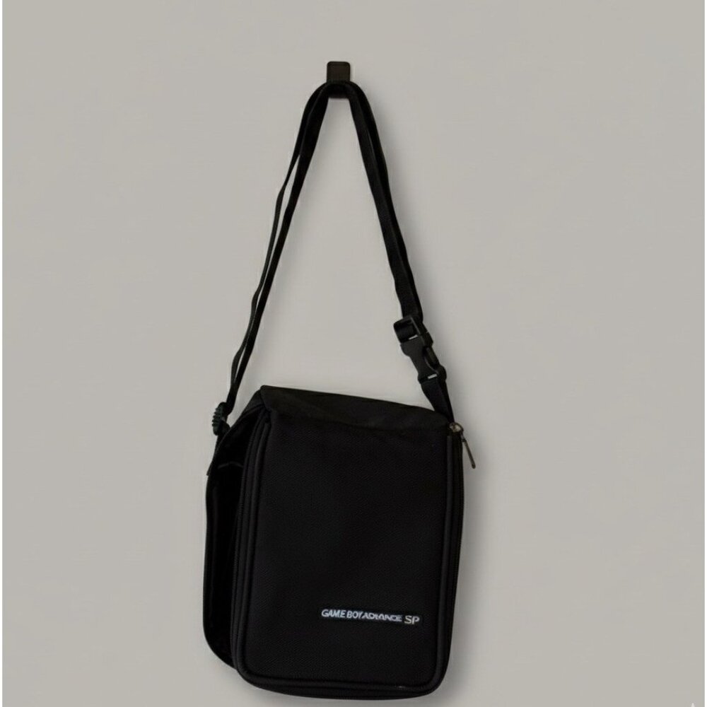OEM Nintendo Game Boy Advance SP Carrying Case Bag Vintage Crossbody Bag Black